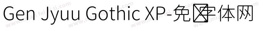 Gen Jyuu Gothic XP字体转换